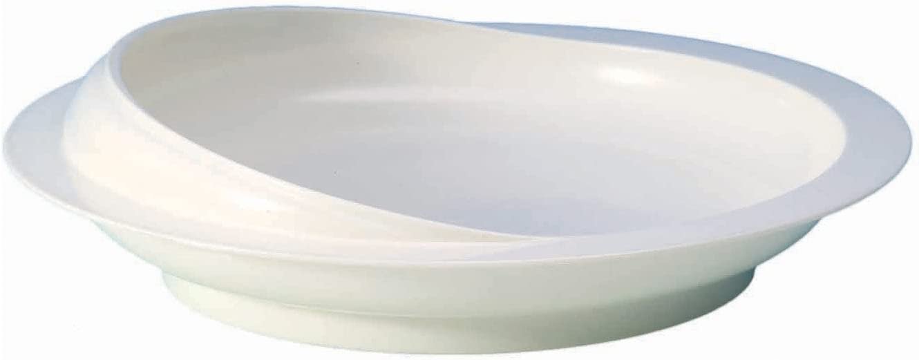 Aidapt Large Scoop Plate Eating Aid With Suction Base For Elderly and Disabled and Users With Limited Dexterity