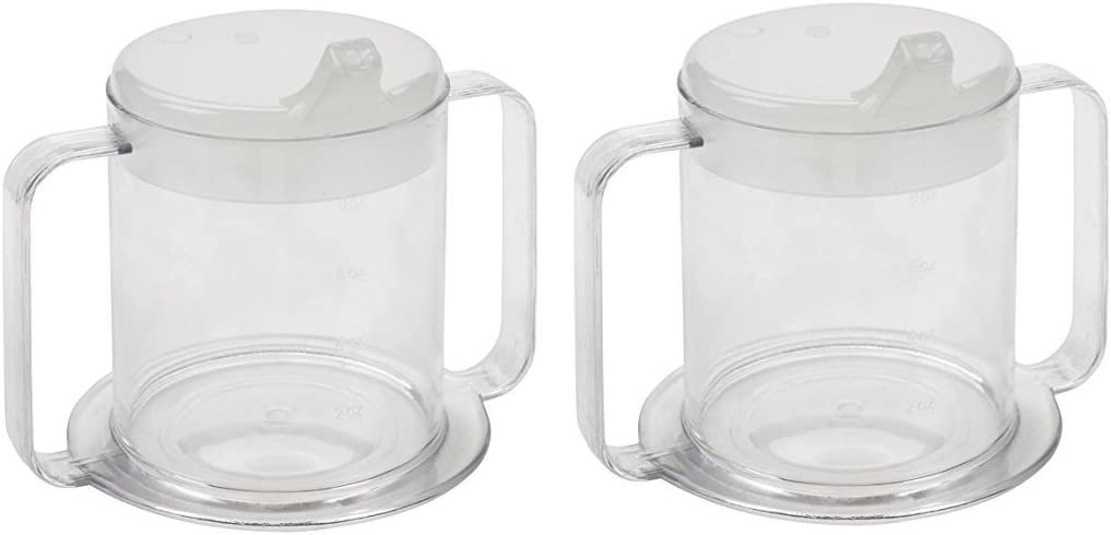 Independence 2-Handle Plastic Mug with 2 Style Lids