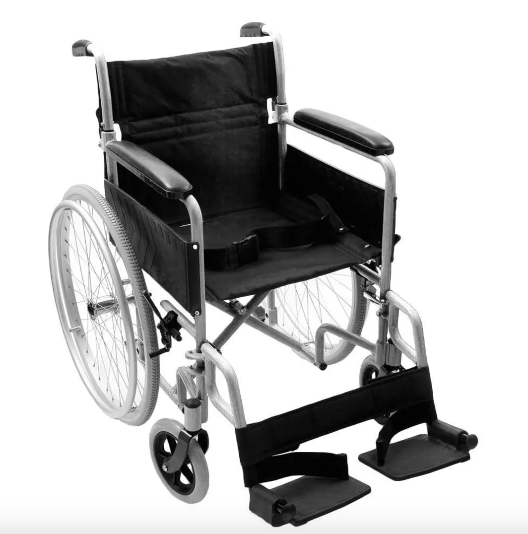 NRS Healthcare Transit-Lite Self-Propelled Wheelchair - Grey