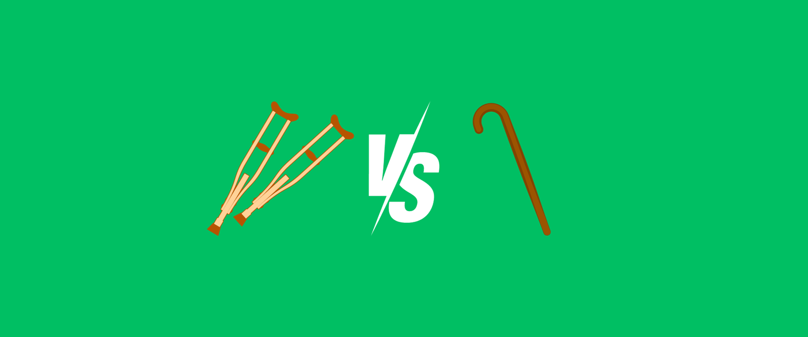 Crutches vs Walking Sticks